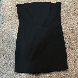 Elegant Black Strapless Dress